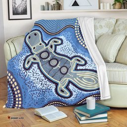 Australia Aboriginal Blanket - Platypus Aboriginal Dot Painting
 Blanket