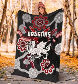 Dragons Premium Blanket St. George Indigenous Black