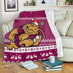 Queensland Premium Blanket - Australia Ugly Xmas With Aboriginal Patterns For Die Hard Fans