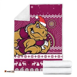 Queensland Premium Blanket - Australia Ugly Xmas With Aboriginal Patterns For Die Hard Fans