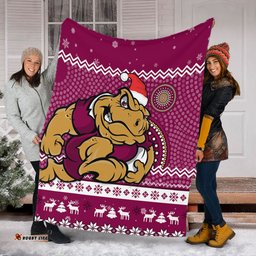 Queensland Premium Blanket - Australia Ugly Xmas With Aboriginal Patterns For Die Hard Fans