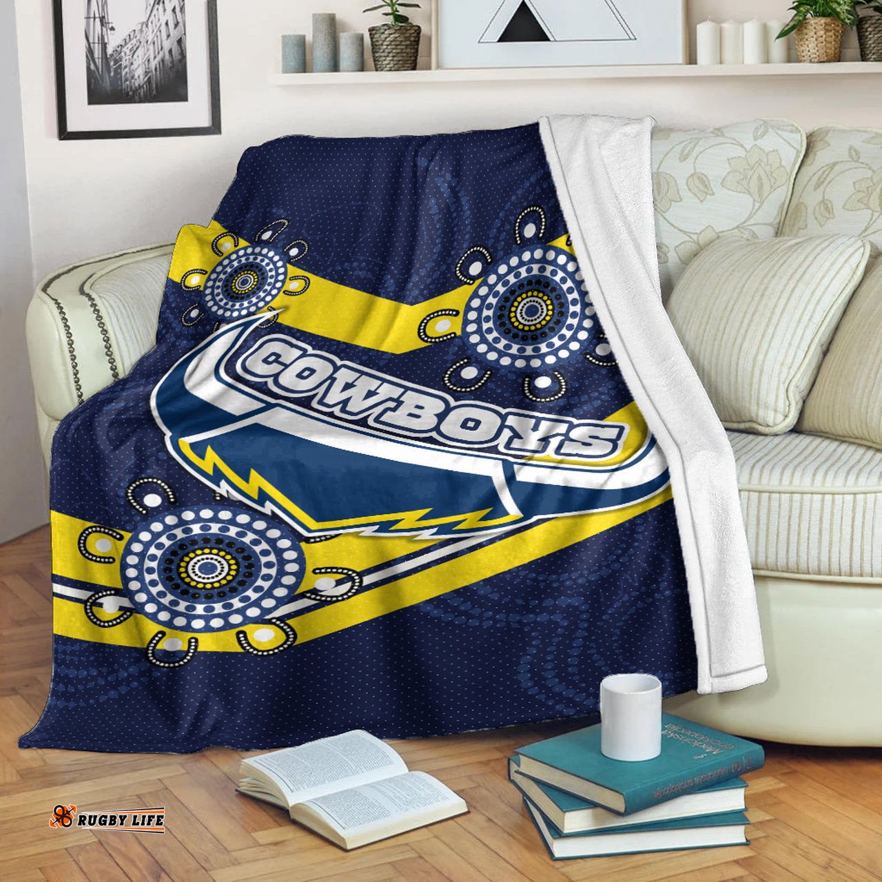 Cowboys Rugby Blanket Custom Aussie Cowboys Blanket