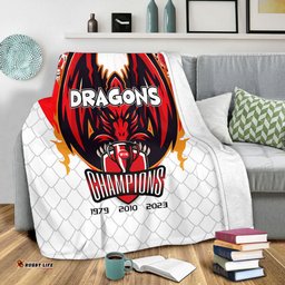St. George Illawarra Dragons Premium Blanket Talent Win Games But Teamwork And Intelligence Win Championships With Aboriginal Style