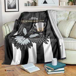 AFL Collingwood Blanket Magpies Premiers With Trophy Proud