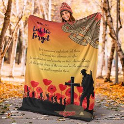 ANZAC Day Premium Blanket Lest We Forget