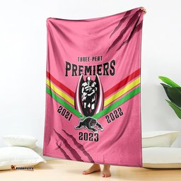 NRL Panthers Blanket Premiers Three Peat Proud Of Our Boys Pink
