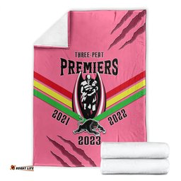 NRL Panthers Blanket Premiers Three Peat Proud Of Our Boys Pink