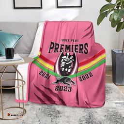 NRL Panthers Blanket Premiers Three Peat Proud Of Our Boys Pink
