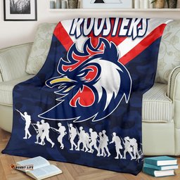 Sydney Premium Blanket Roosters ANZAC Style