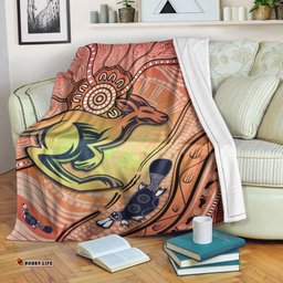 Kangaroos Indigenous Premium Blanket Beautiful Life