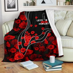 ANZAC Lest We Forget Premium Blanket Poppy Flowers