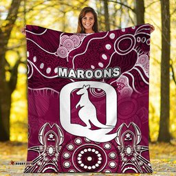 Queensland Maroons Premium Blanket Aboriginal
