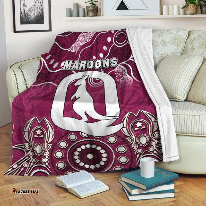 Queensland Maroons Premium Blanket Aboriginal