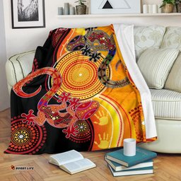 [Custom] Australia Aboriginal Inspired Blanket - Couple Aboriginal Inspired Lizards