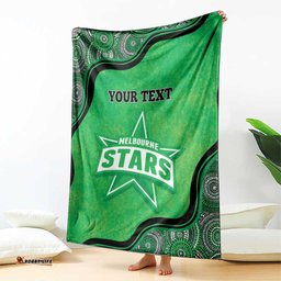 Custom Melbourne Stars Blanket Indigenous Art Grunge Style