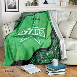 Custom Melbourne Stars Blanket Indigenous Art Grunge Style