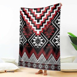 Red Taniko Aotearoa Blanket Niho Taniwha Mix Poutama