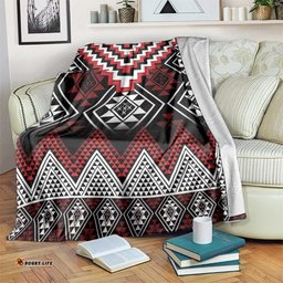 Red Taniko Aotearoa Blanket Niho Taniwha Mix Poutama