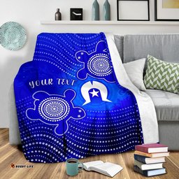 [Custom] Australia Torres Strait Islanders Blanket - Torres Symbol With Indigenous Turtle