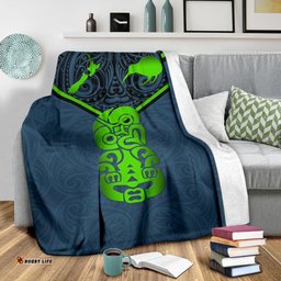 New Zealand Maori Rugby Premium Blanket Pride Version Navy