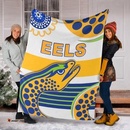 Eels Indigenous Premium Blanket Parramatta Version White