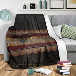 Blanket Aboriginal Dot Panting Art Horizontal Lines