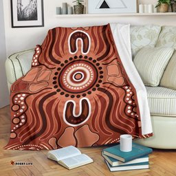 Aboriginal Premium Blanket Indigenous Art Patterns Ver02