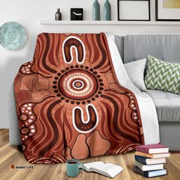 Aboriginal Premium Blanket Indigenous Art Patterns Ver02