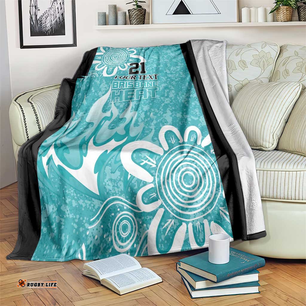 Brisbane Heat Custom Blanket Minimalism Aboriginal