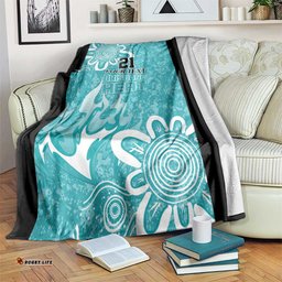 Brisbane Heat Custom Blanket Minimalism Aboriginal