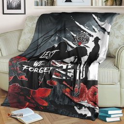 vibehoodie blanket spirit anzac day soldier premium blanket
