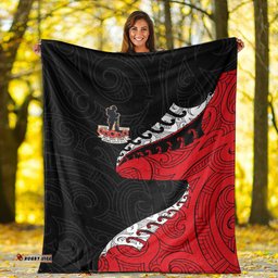 vibehoodie blanket anzac poppy fern premium blanket