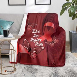 Australia AIDS Awareness Month Blanket Take The Rights Path Aboriginal Art