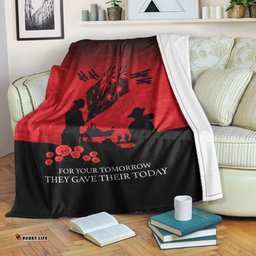 vibehoodie blanket anzac day for those who leave never to ruturn premium blanket