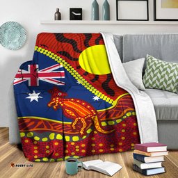 Australia Day Indigenous Art Blanket
