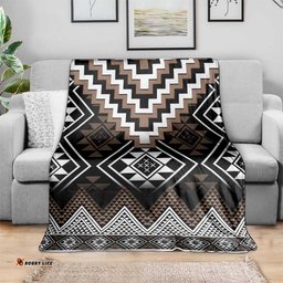 Brown Taniko Aotearoa Blanket Niho Taniwha Mix Poutama