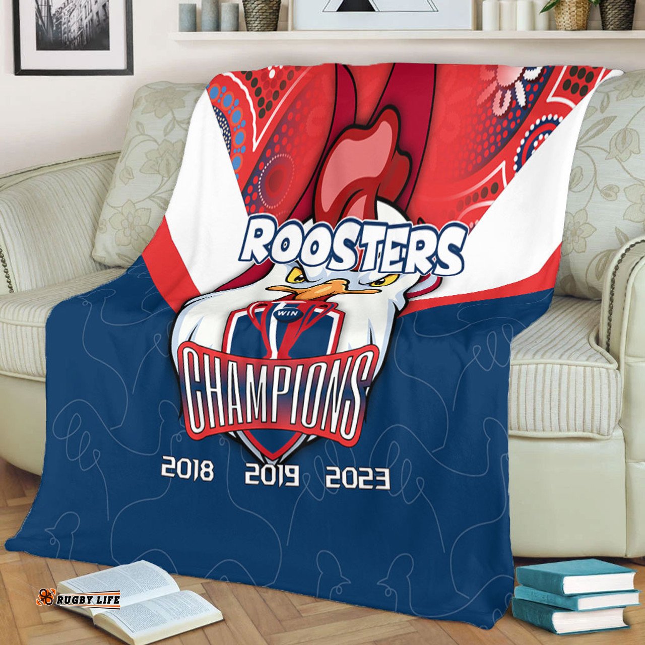 Sydney Roosters Premium Blanket Talent Win Games But Teamwork And Intelligence Win Championships With Aboriginal Style