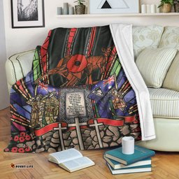 vibehoodie blanket anzac day lest we forget australia new zealand premium blanket