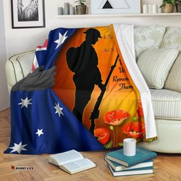 ANZAC Premium Blanket We Will Remember Them Ver02