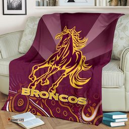 brisbane broncos indigenous premium blanket