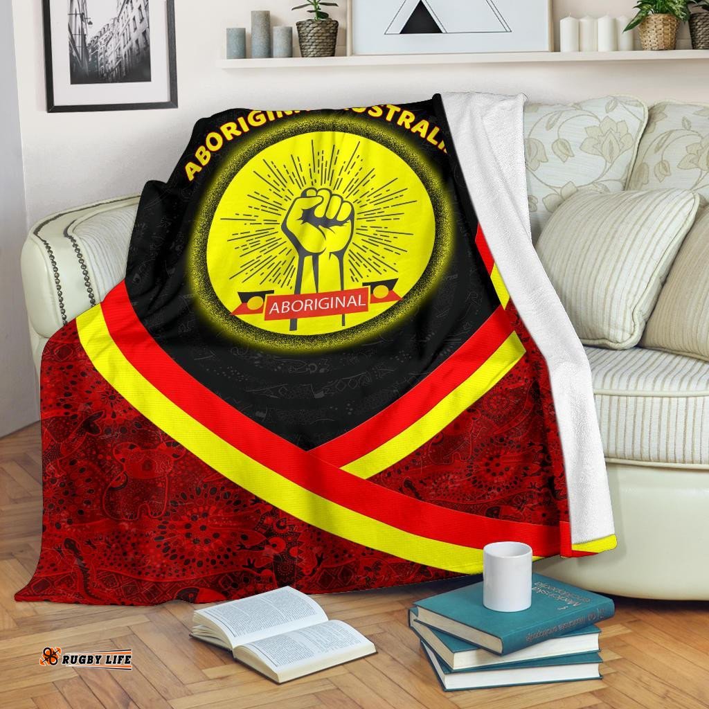 Blankets Aboriginal Flag And Animals Pattern