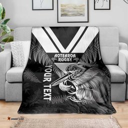 Aotearoa Silver Fern Rugby Custom Blanket 2024 Go Kiwi