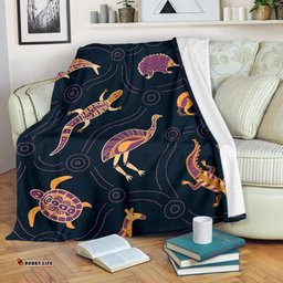 Premium Blanket Indigenous Animals Patterns