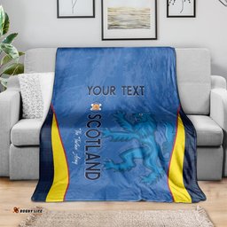 Custom Scotland Football Blanket 2024 Go Champions Scottish