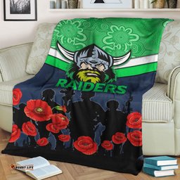 canberra raiders anzac day blanket indigenous art