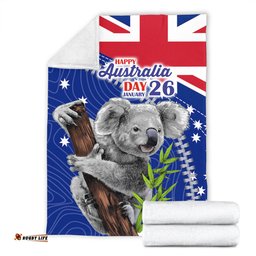 Australia Australia Day Blanket - Koala Happy Australia Day Blanket