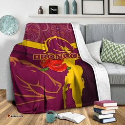 brisbane broncos anzac day blanket indigenous art
