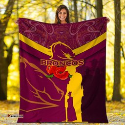brisbane broncos anzac day blanket indigenous art