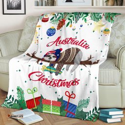 Australia Christmas Premium Blanket White Merry Christmas