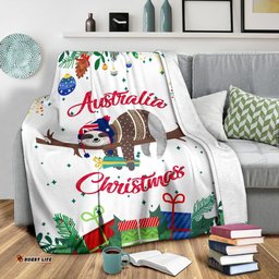 Australia Christmas Premium Blanket White Merry Christmas
